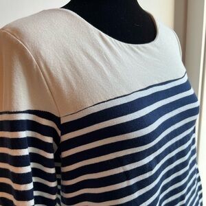 Faith & JOY | 3/4 Sleeve Navy & White Striped Tee